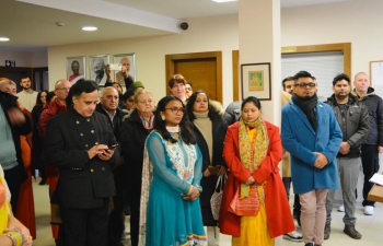 On the occasion of the 74th Republic Day of India, the National Flag was unfurled by the Ambassador of India to Croatia Raj Kumar Srivastava at the Chancery premises today amidst a gathering of Indian nationals and friends of India. This was followed by reading the address of the Hon'ble President of India to the Nation.